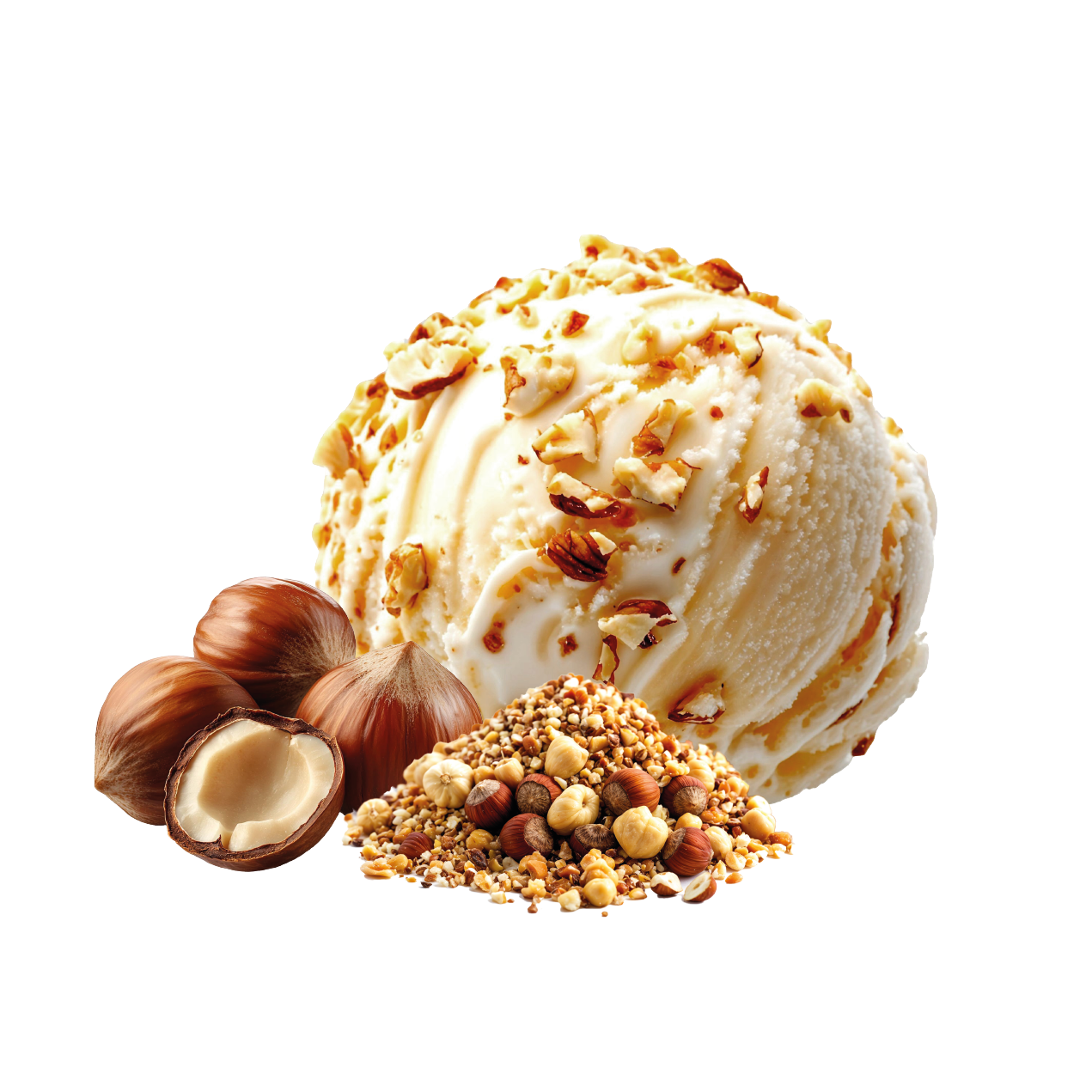 Nocciola con granella di nocciole delle Langhe